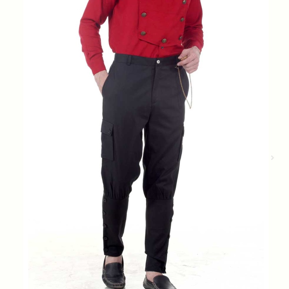 The Pirate Dressing Airship Pants Black Steampunk